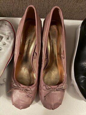 Sam Edelman Free People Pink Ballet Kitten Heels Size 10 US